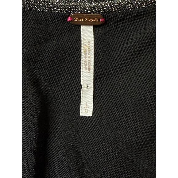 Free People Malia Dress One Shoulder Metallic Mini NWOT L - Picture 5 of 5